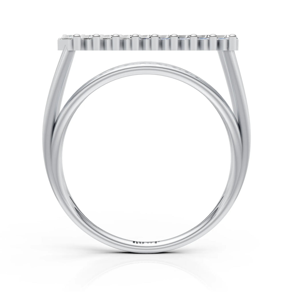 Luxury Split Shank Bar Accent Ring