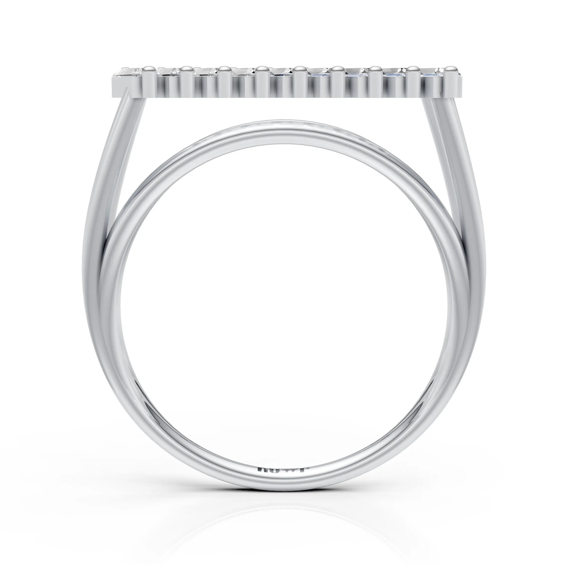 Luxury Split Shank Bar Accent Ring