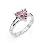 Heart Solitaire Ring For Women