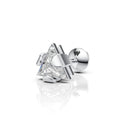 Triangle Edge Diamond Stud (1 PC)