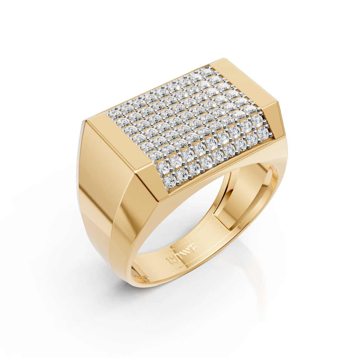 Diamond Grid Ring