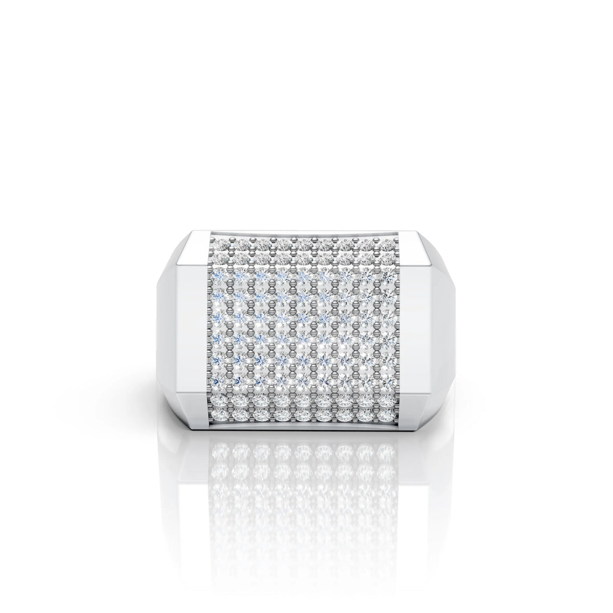 Diamond Grid Ring