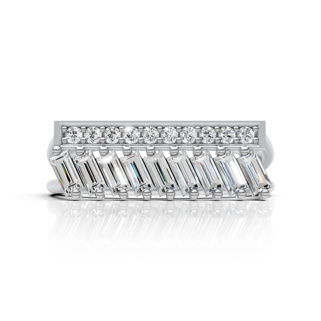 Luxury Split Shank Bar Accent Ring