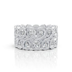 Diamond Infinity Wide Band Ring