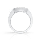 Square Pave Diamond Men's Ring