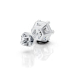 Hexagon Halo Diamond Stud (1 PC)