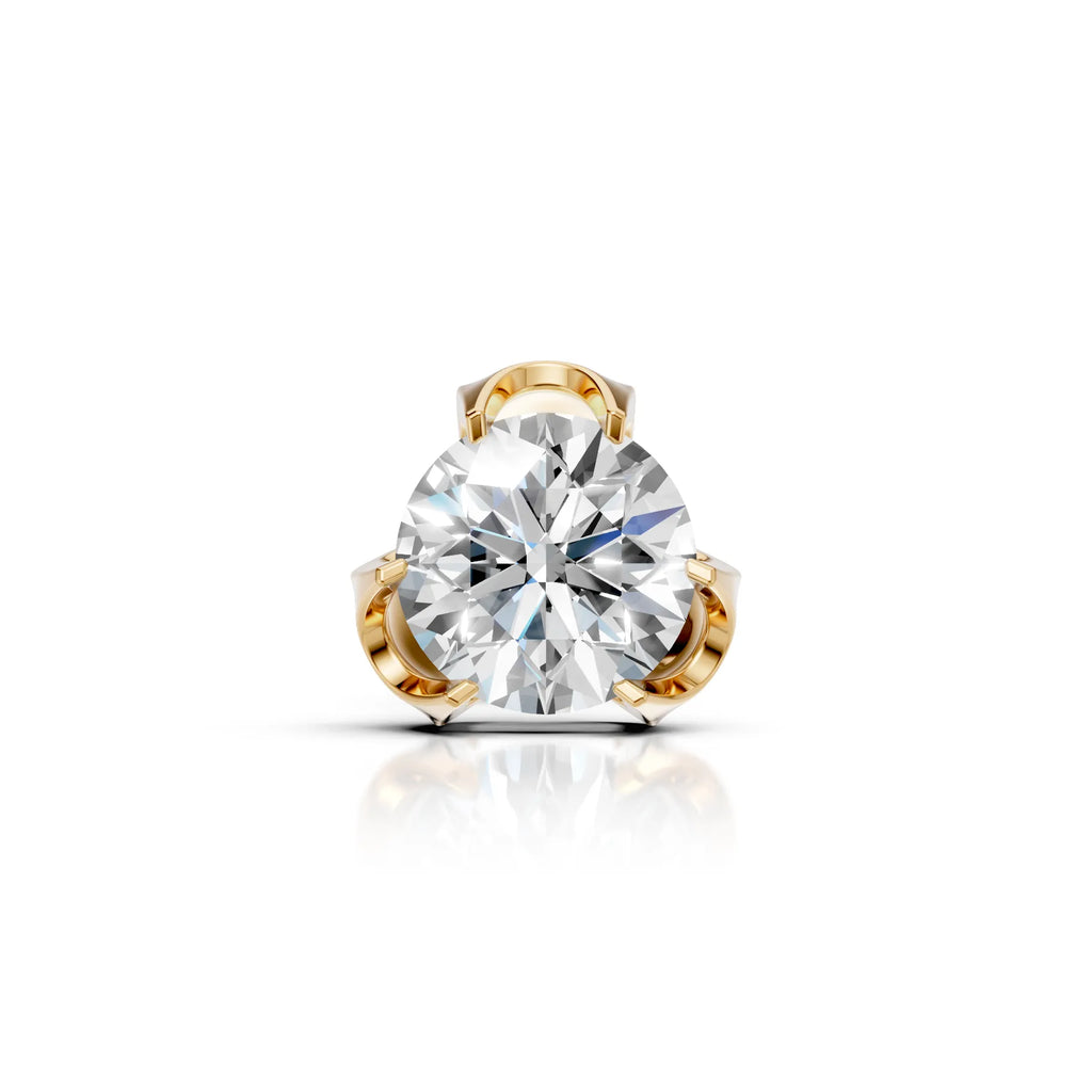 Classic Round Solitaire Diamond Stud (1 PC)