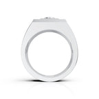 Crown Design Square Ring – Royal Style with a Modern Edge