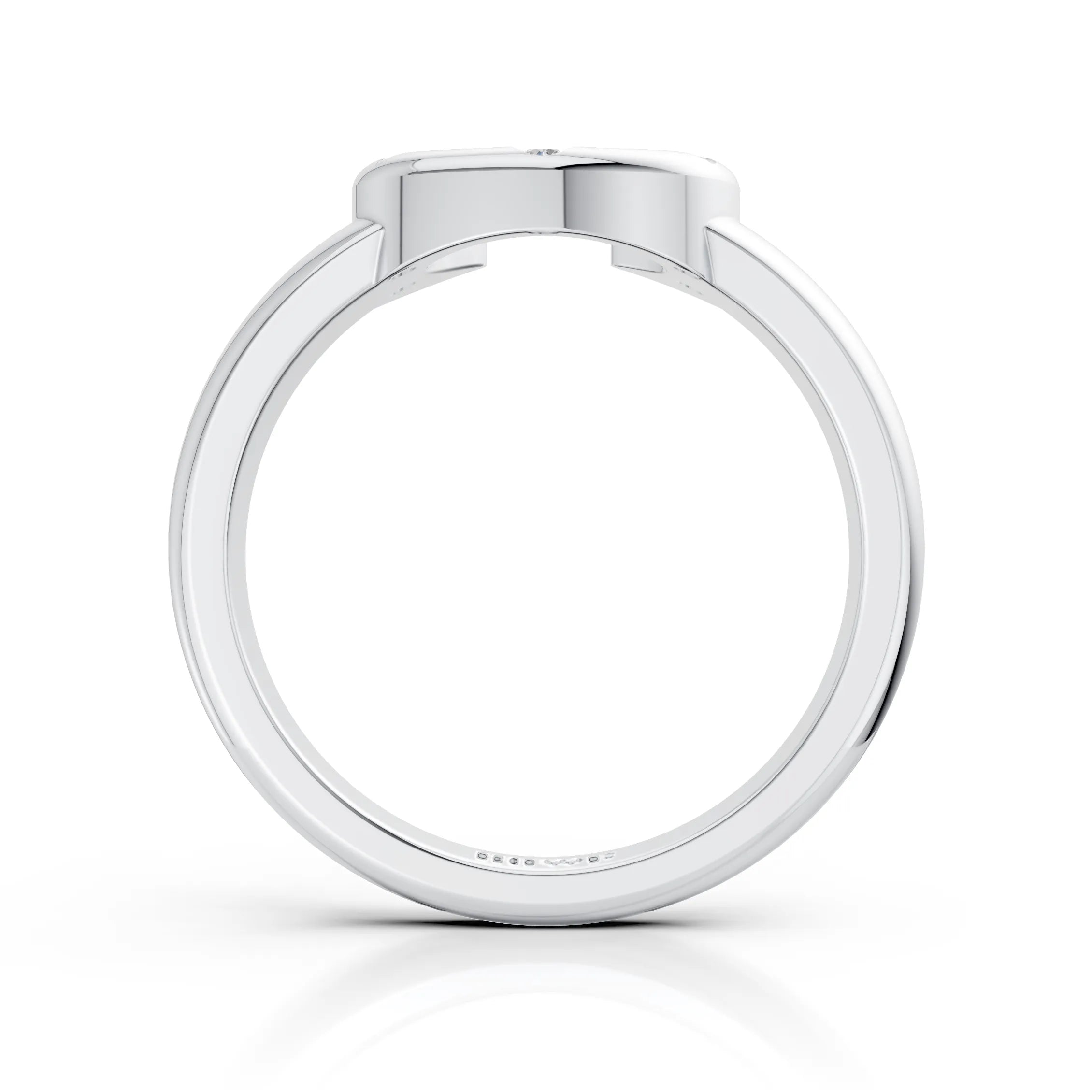 Modern Horseshoe Diamond Ring