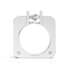 Modern Square Solitaire Ring