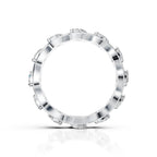 Marquise Diamond Twist Eternity Band Ring