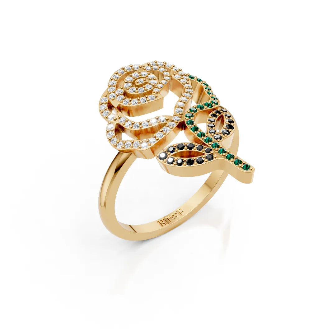 Multicolor Rose Ring