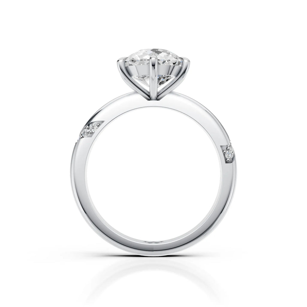 Portuguese Solitaire Split Shank Ring