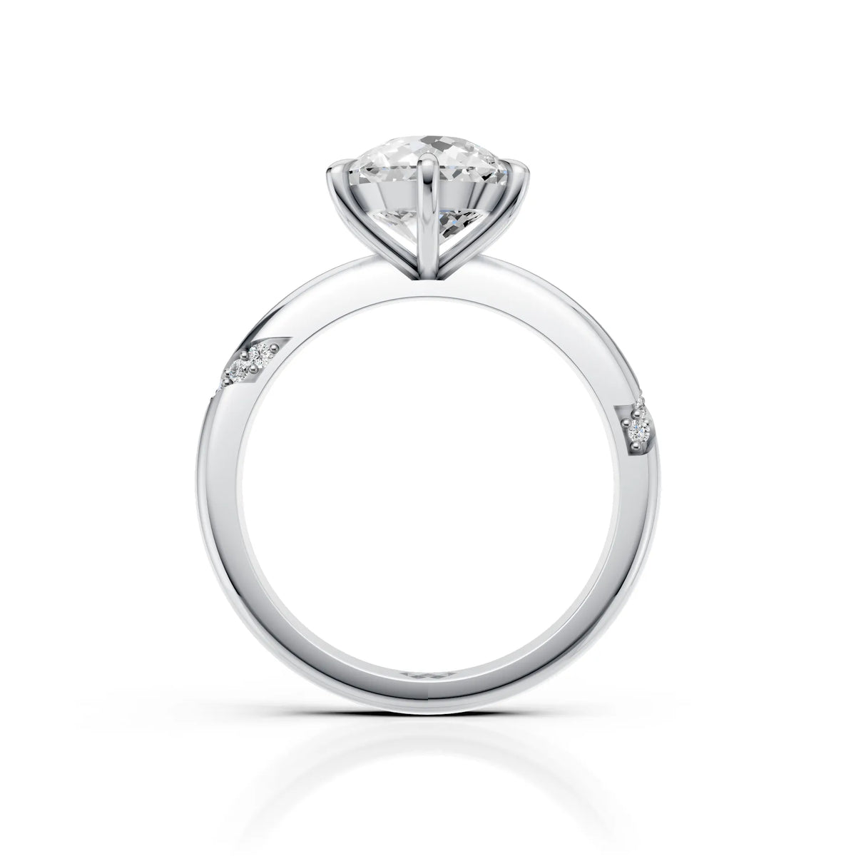 Portuguese Solitaire Split Shank Ring