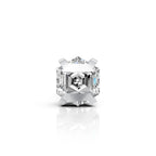 Hexagon Diamond Bar Claw Stud (1 PC)