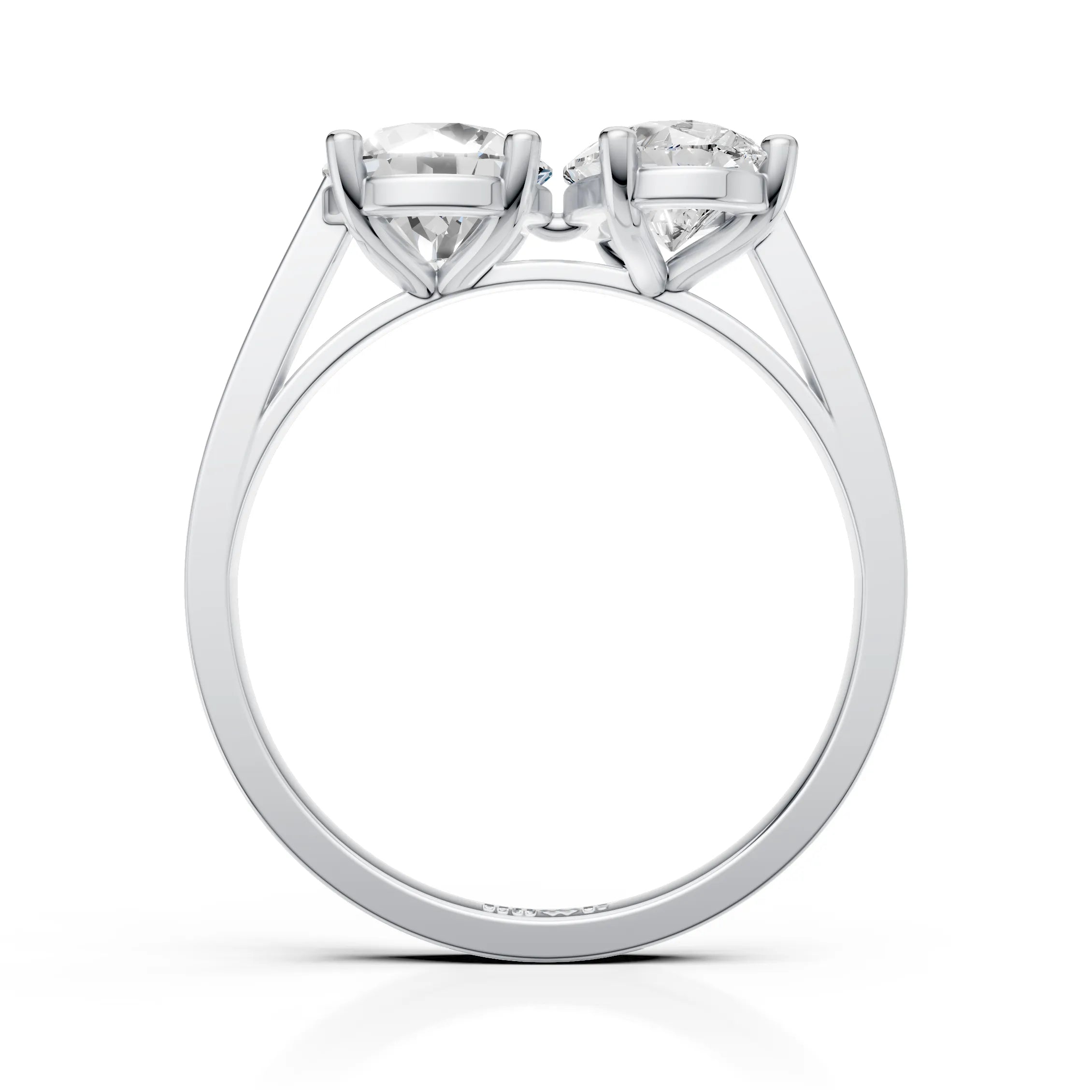 Dual-Stone Ring – Pear & Round Cut