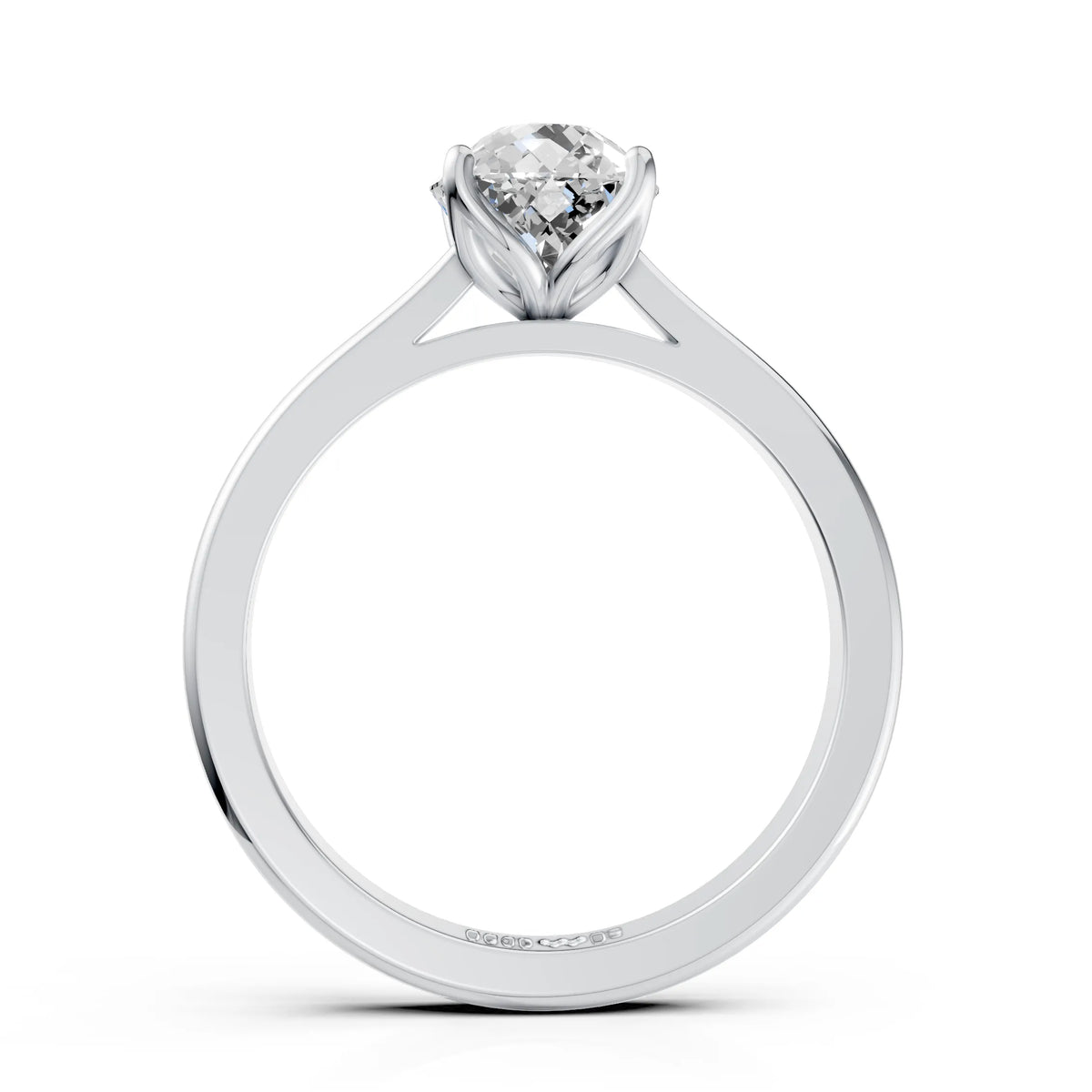 Portuguese Cut Solitaire Ring