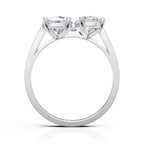 Dual-Stone Ring – Pear & Round Cut