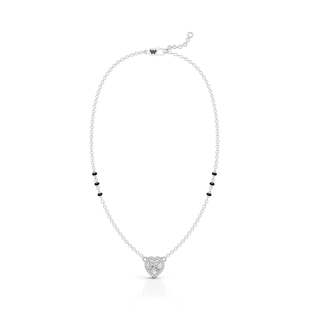 Heart Halo Moissanite Pendant