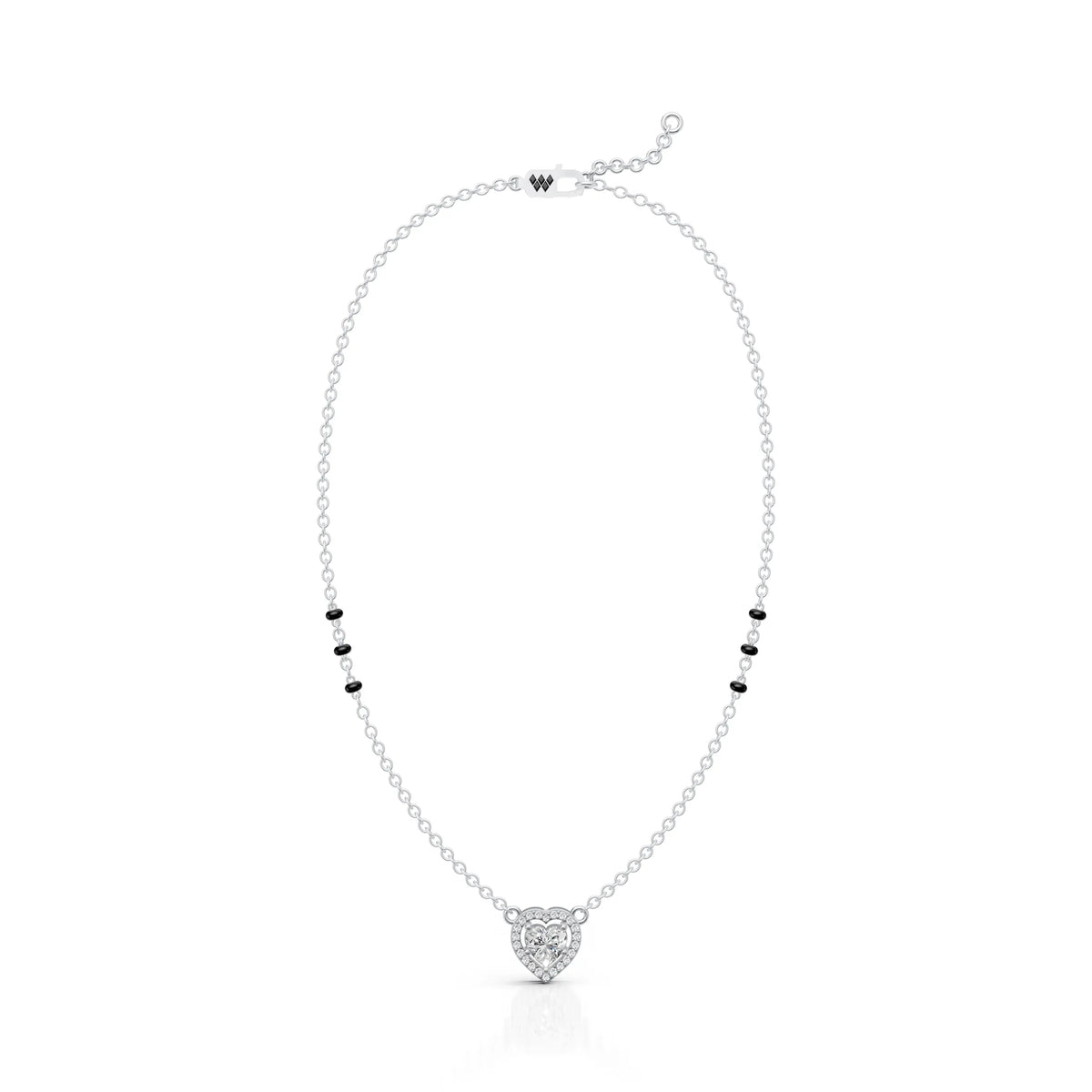 Heart Halo Moissanite Pendant