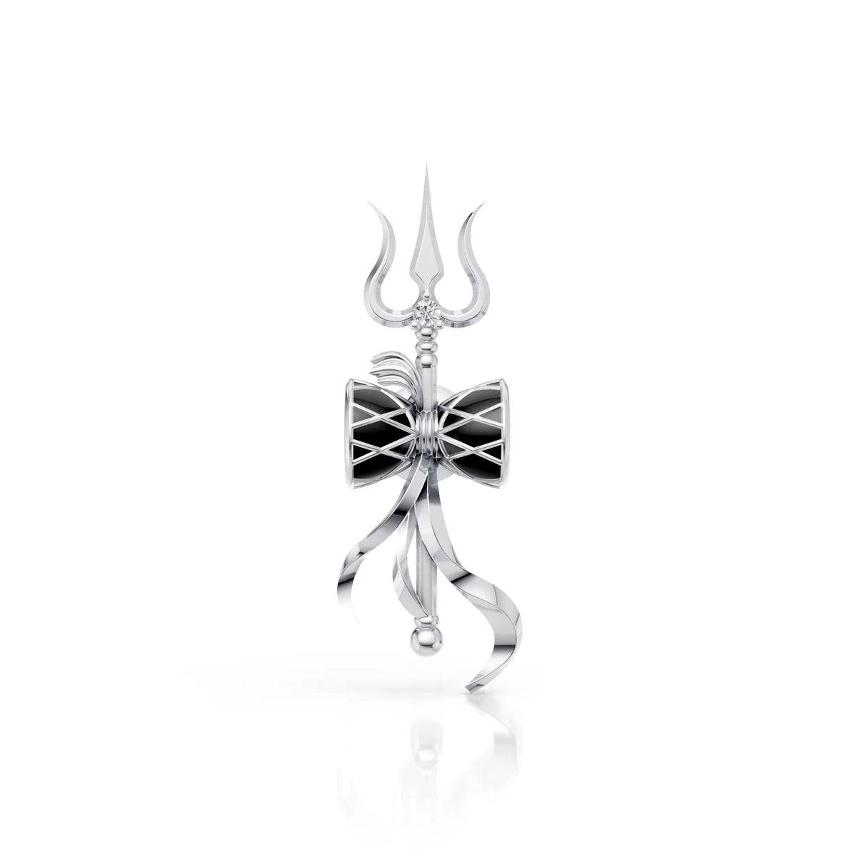 Mahadev Trishul Damru Stud (1 PC)
