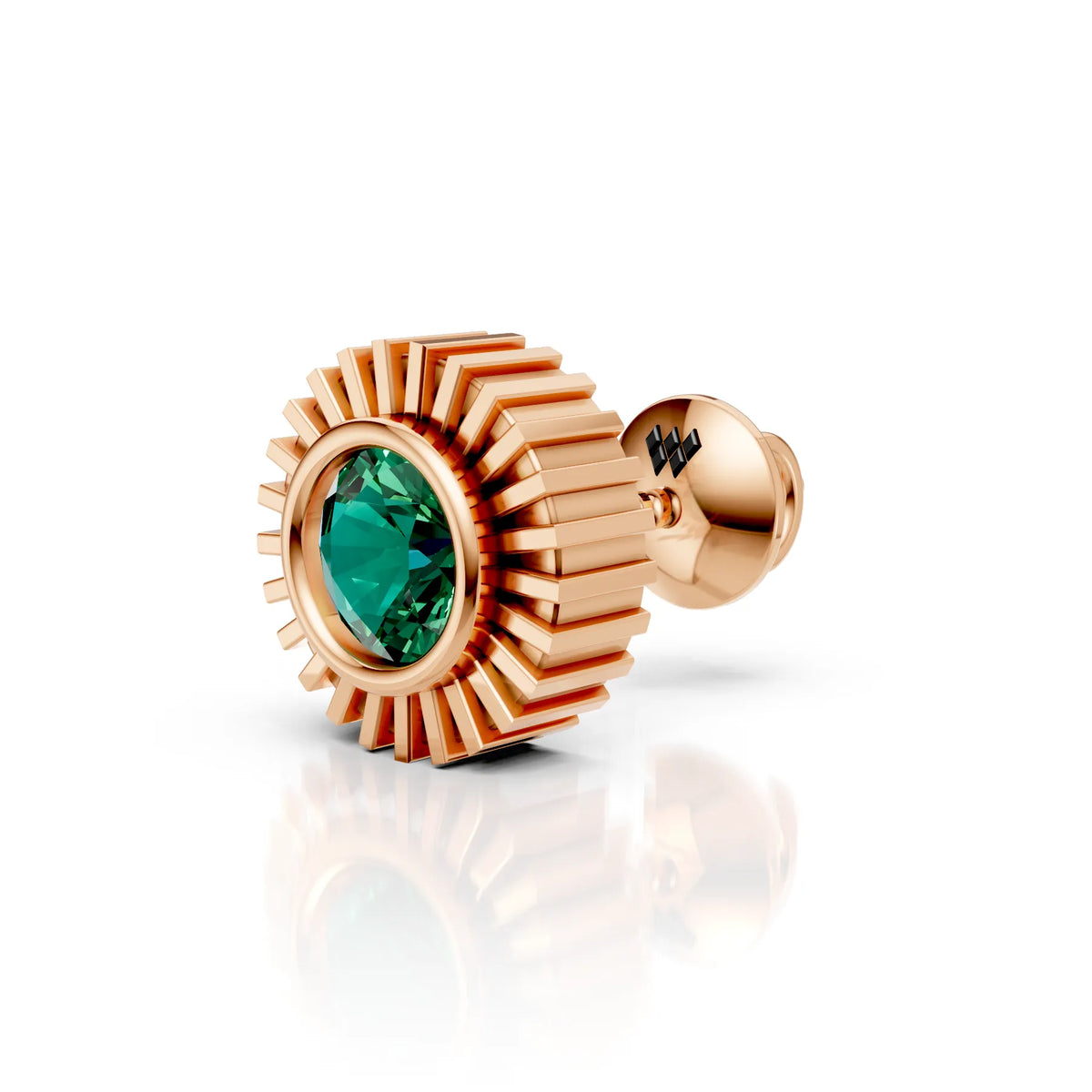 Emerald Green Gearwheel Stud (1 PC)