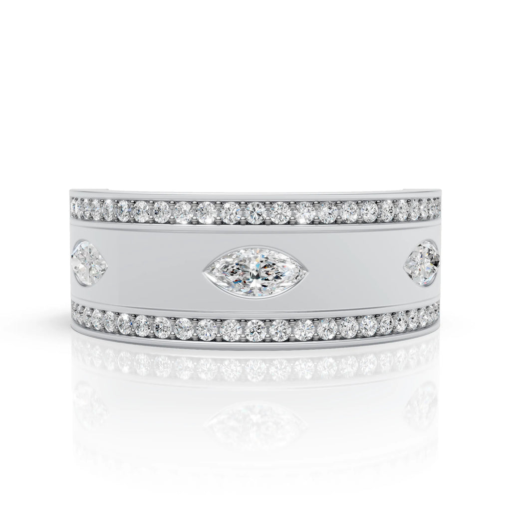 Luxury Marquise Cut Diamond Band