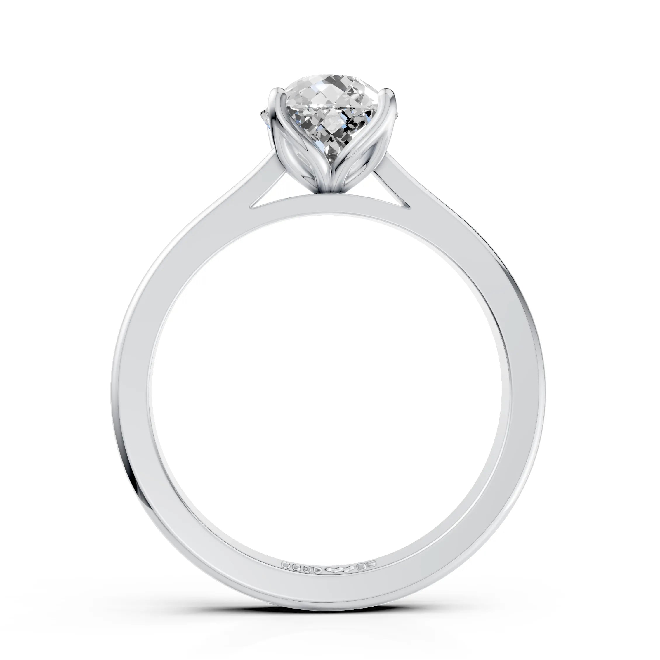 Portuguese Cut Solitaire Ring