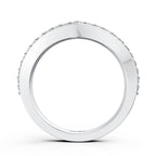 Modern Double Band Diamond Ring