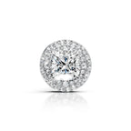 Cushion Cut Diamond Halo Stud Earring (1 PC)