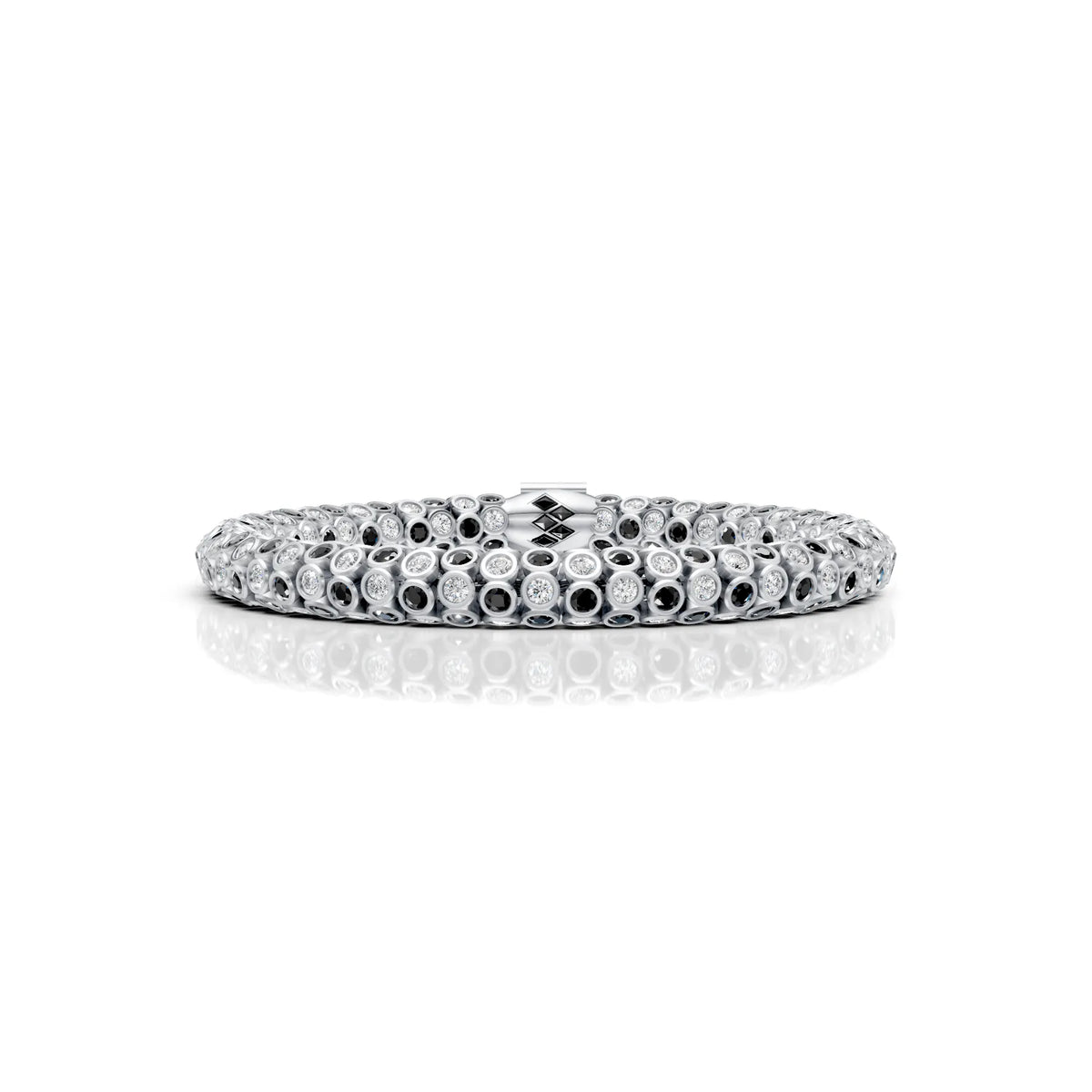 Black & White Diamond Rope Bracelet