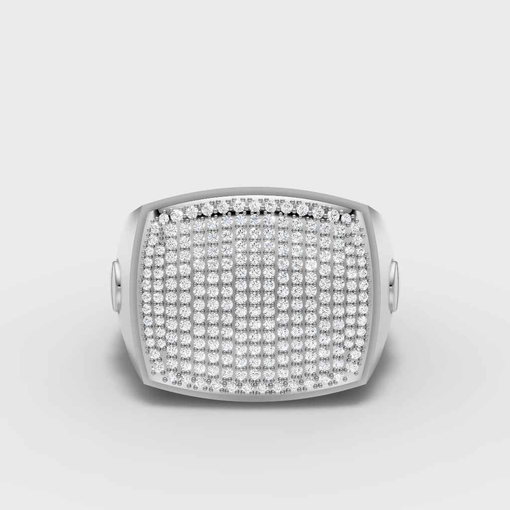Bold Square Ring in Premium