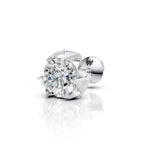 Classic Round Solitaire Diamond Stud (1 PC)