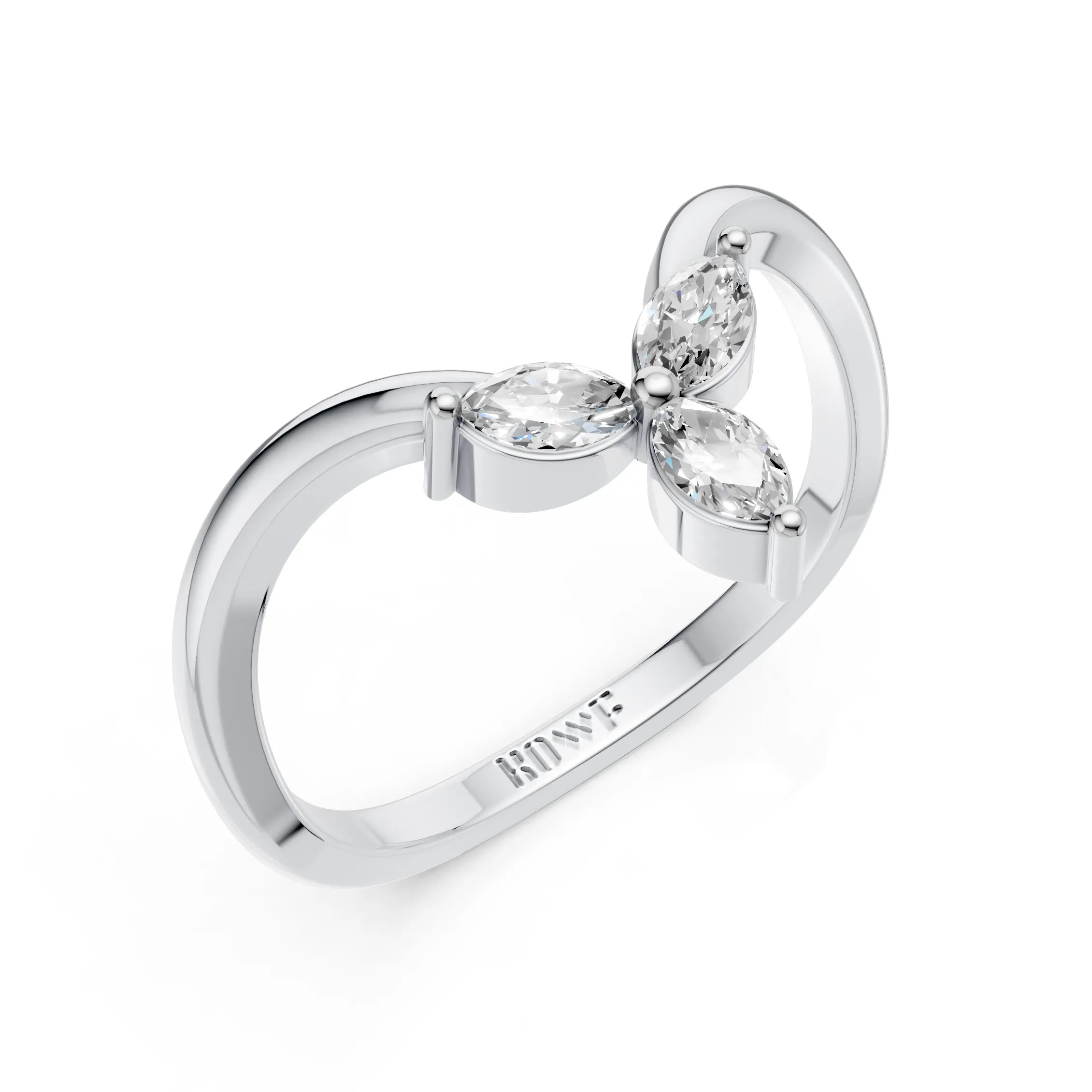 Marquise Diamond Butterfly Ring