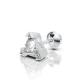 Triangle Claw Diamond Stud (1 PC)