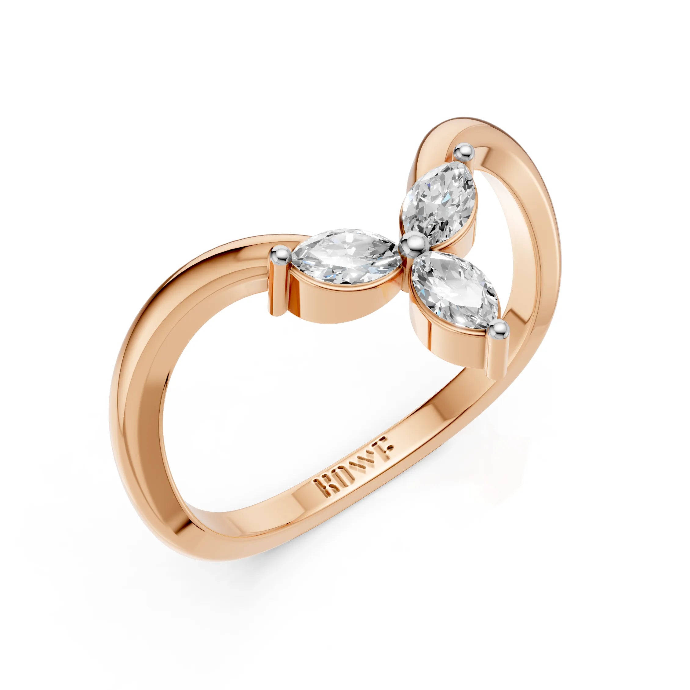 Marquise Diamond Butterfly Ring
