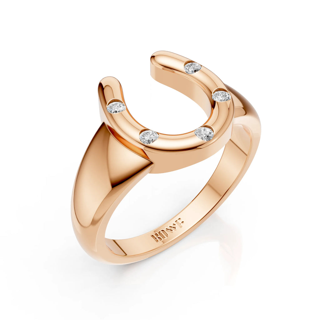Modern Horseshoe Diamond Ring