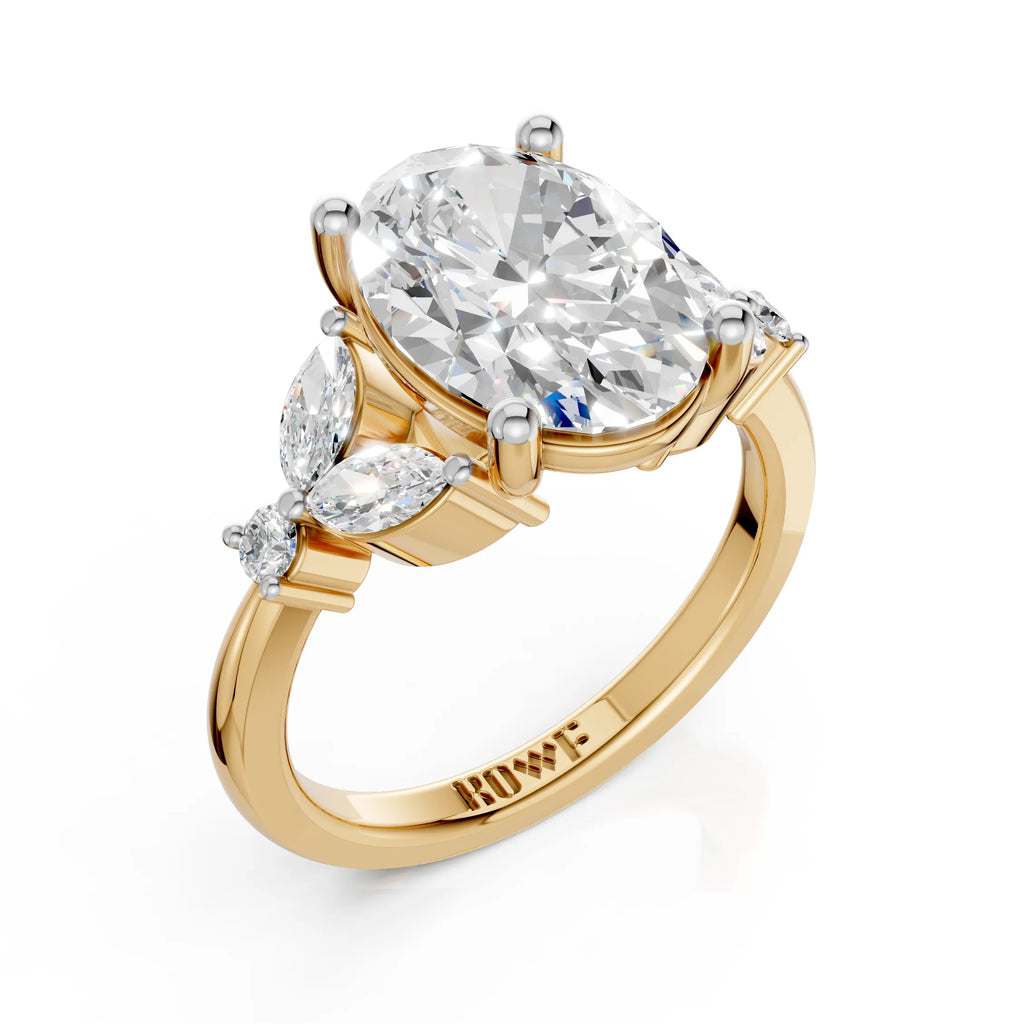 Oval Cut Three Stone Diamond