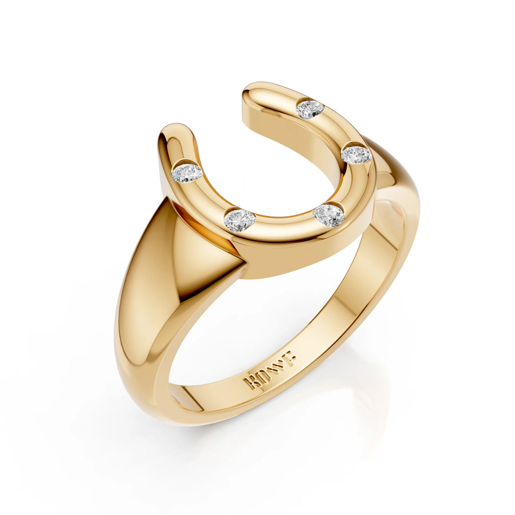 Modern Horseshoe Diamond Ring