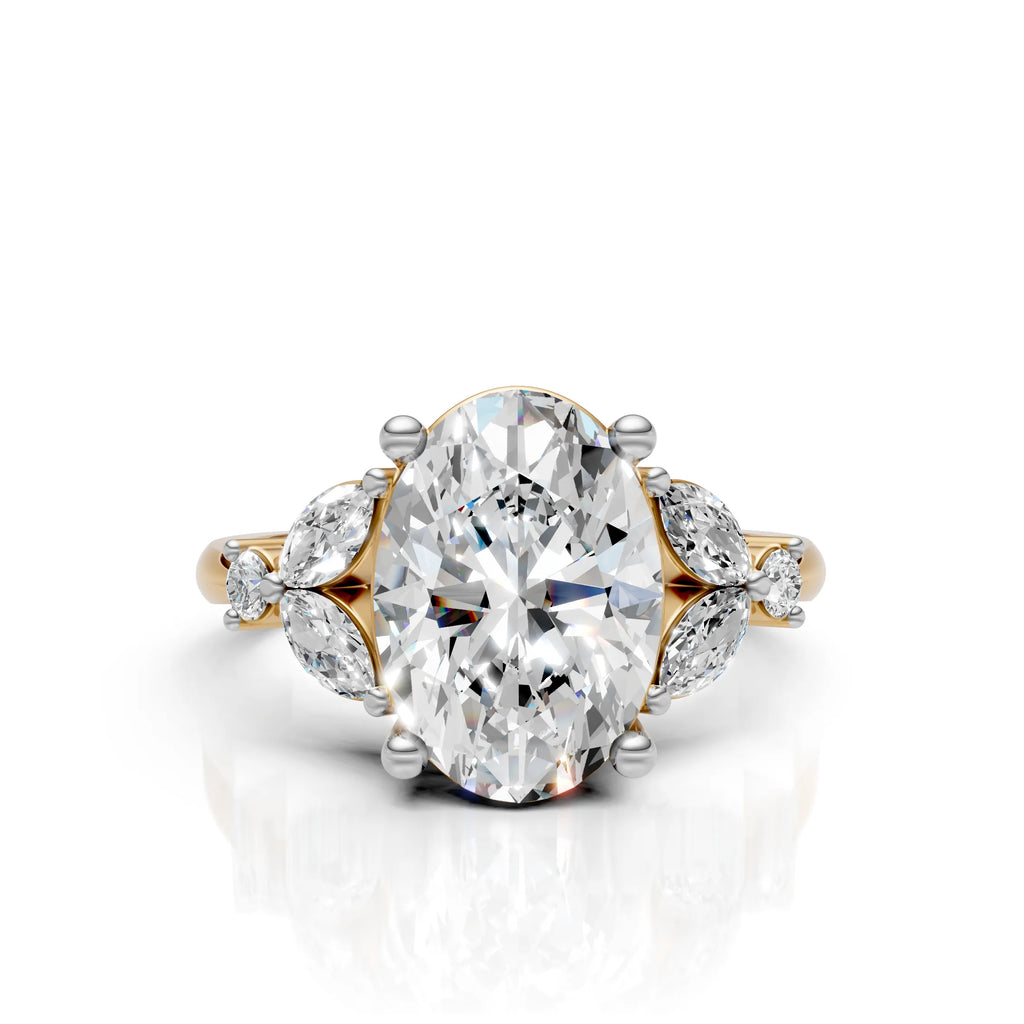 Oval Cut Three Stone Diamond
