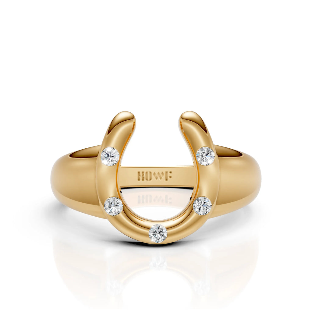 Modern Horseshoe Diamond Ring