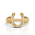 Modern Horseshoe Diamond Ring
