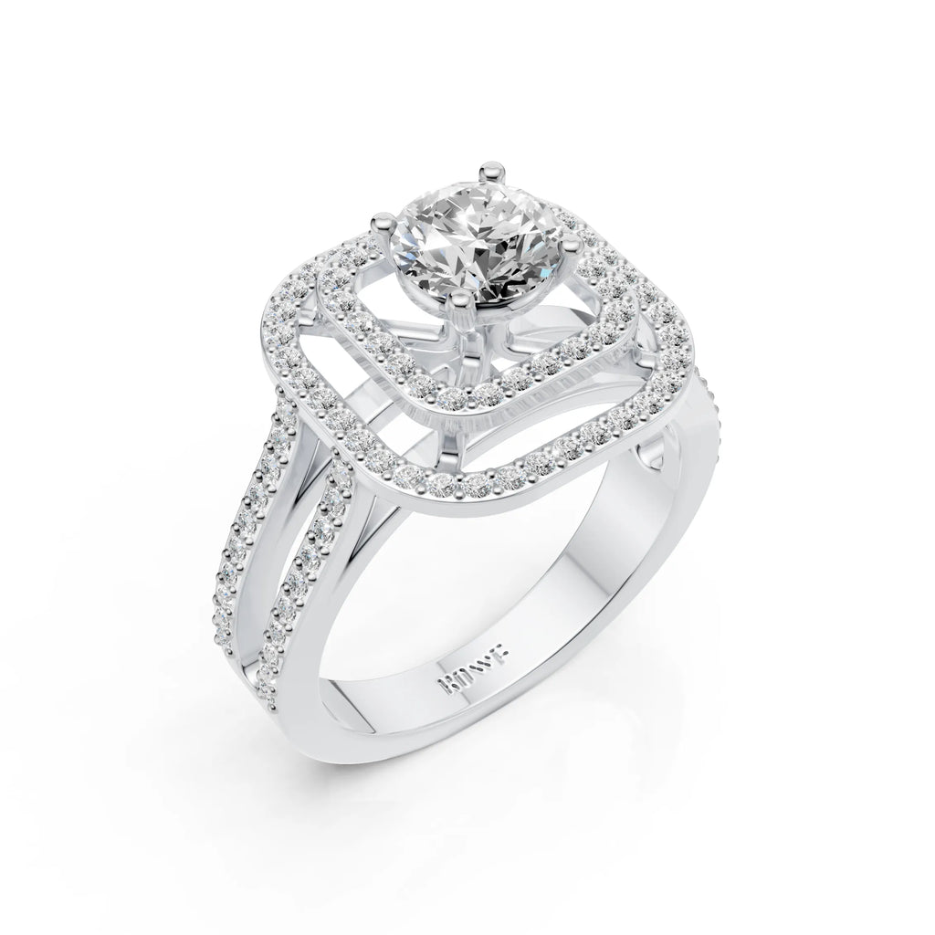 Square Halo Ring