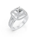 Square Halo Ring