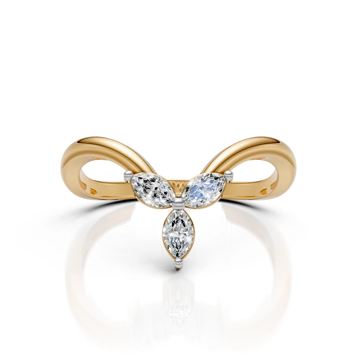 Marquise Diamond Butterfly Ring