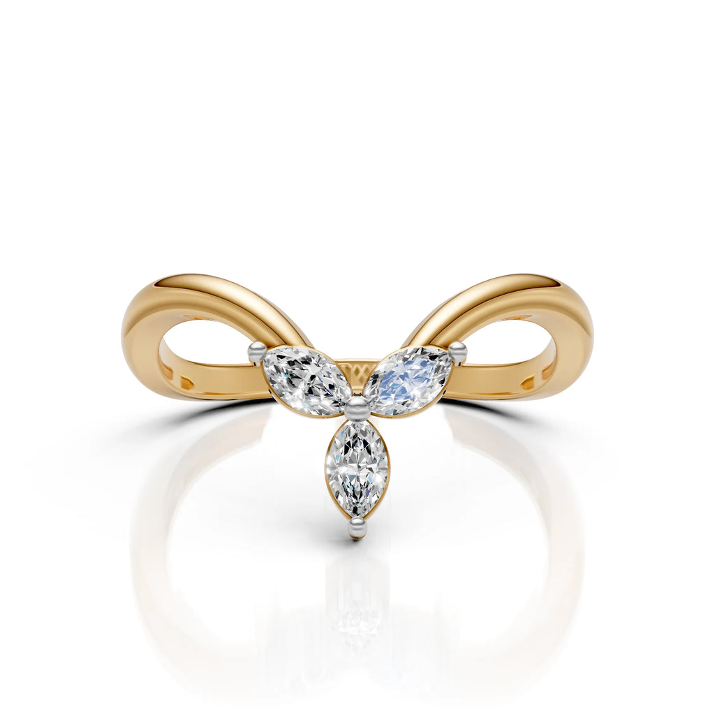 Marquise Diamond Butterfly Ring