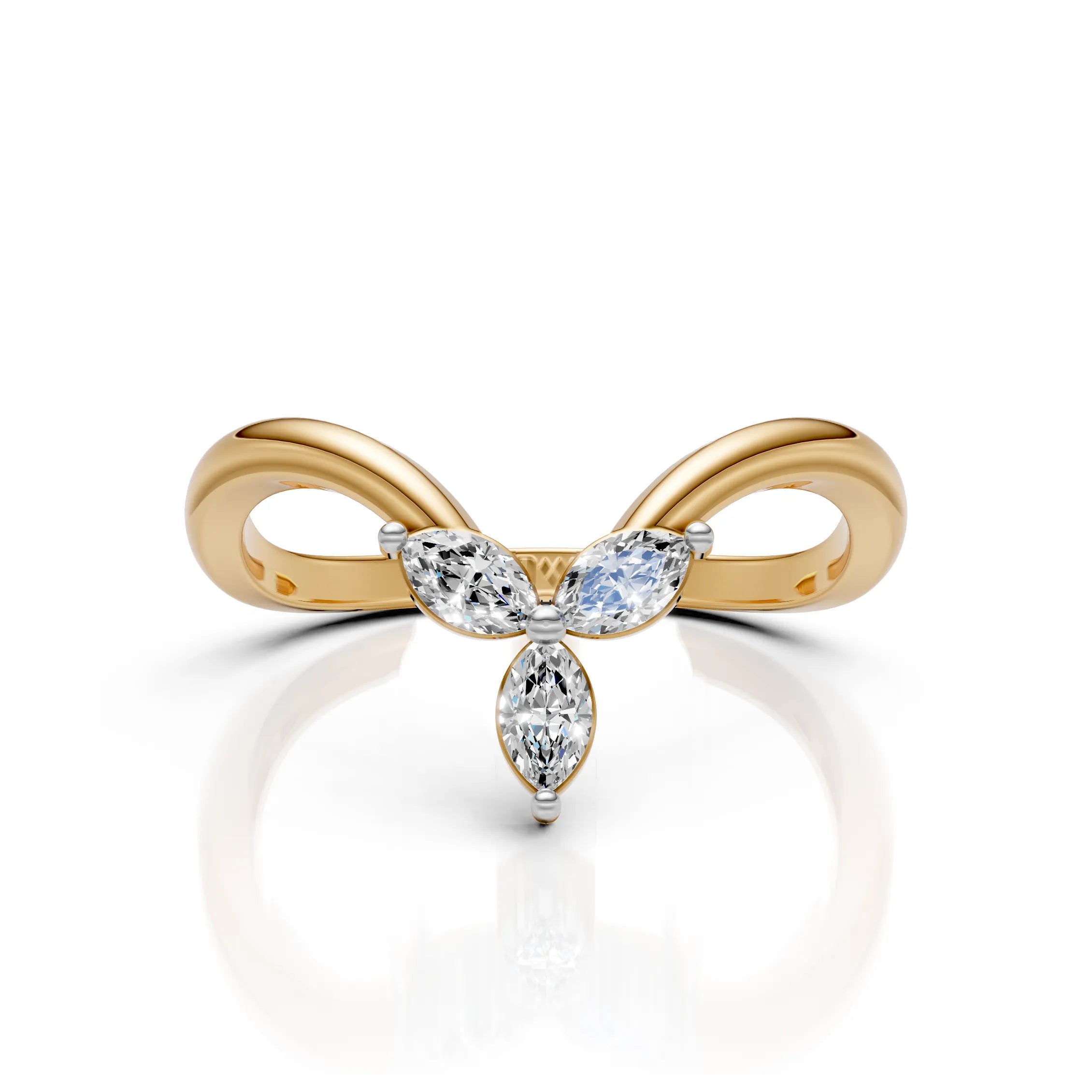 Marquise Diamond Butterfly Ring