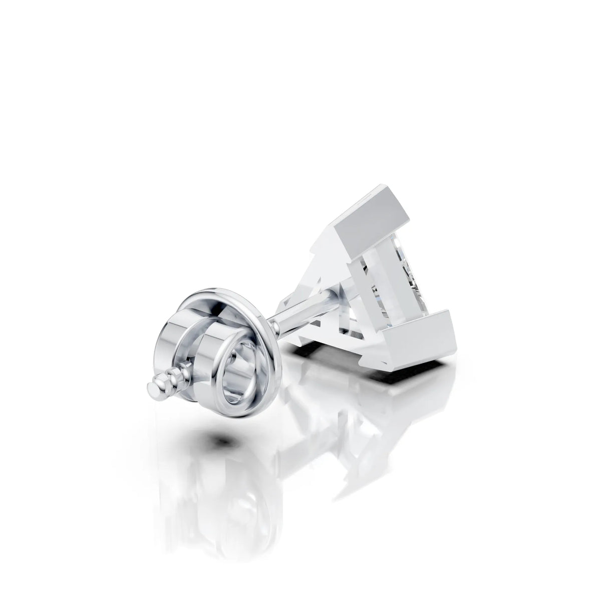 Triangle Claw Diamond Stud (1 PC)