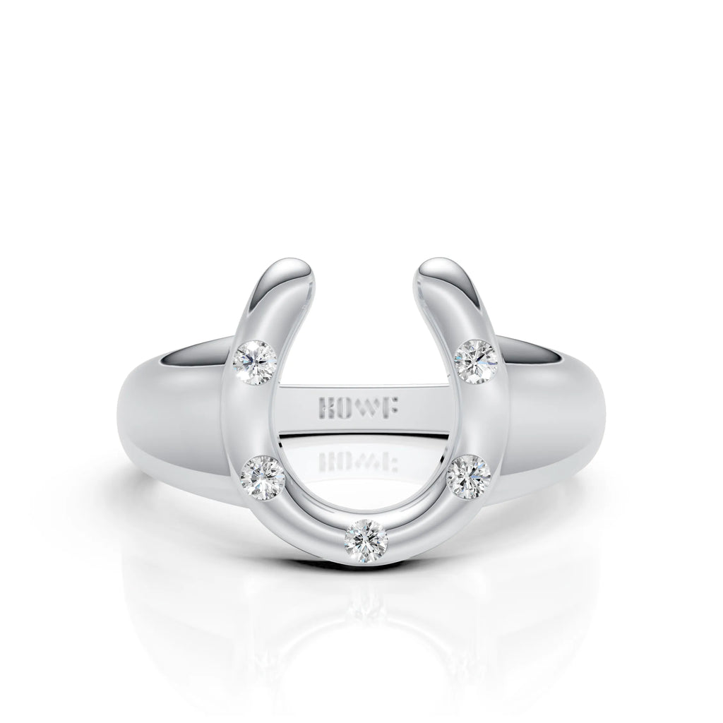 Modern Horseshoe Diamond Ring