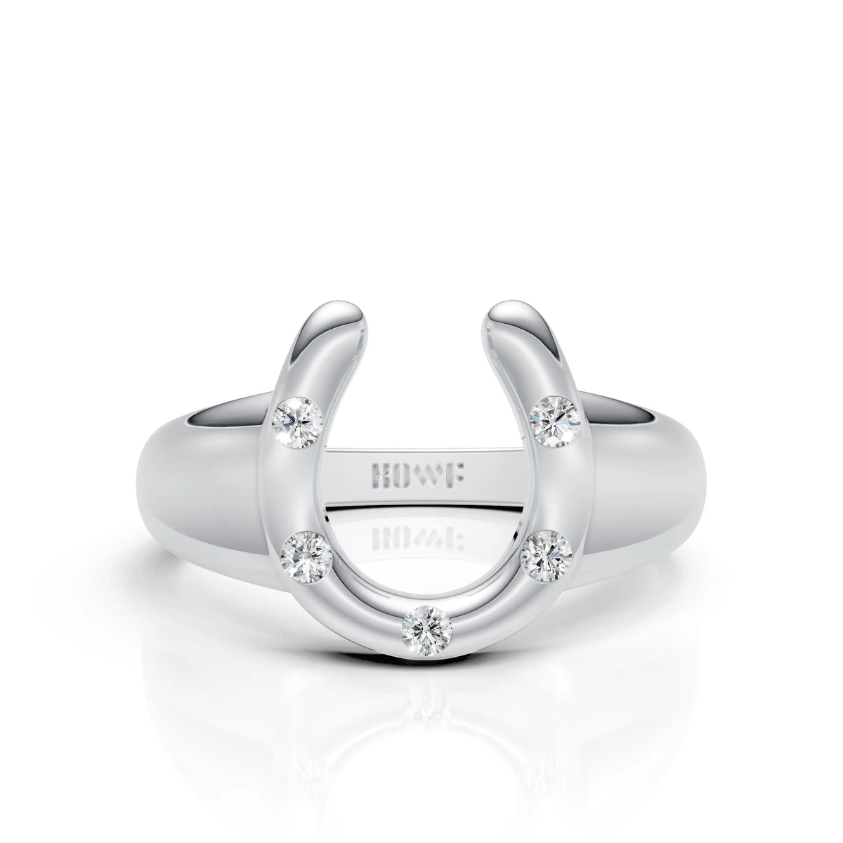 Modern Horseshoe Diamond Ring